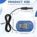 Digital Aquarium Thermometer - 2-Pack LCD Water Temperature Sensors with Suction Cup for Turtle & Fish - Accurate Terrarium Monitoring - Buy Online on GoSupps.com