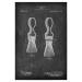 artboxONE Poster 75x50 cm Abstract Shaving Brush Patent (Board) - Image shaving brush barber hair