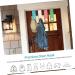 Baluue 8 Pcs Door Hook Cabinet Door Towel Holder Plant Hangers Robe Hanger Hook for Bathroom Key Towel Hook - Buy Online on GoSupps.com