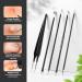 FVION Blackhead and Acne Extractor Kit Professional Pimple Popper Tool Kit Acne Tweezers and Blackhead Remover Tools for Face 5 PCS Extractor Pimple Popping Tools - Green - Buy Online on GoSupps.com