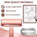 Safety Razor for Women & Men - Long Handle with 15 Stainless Steel Double Edge Blades - Rose Gold | Reduces Razor Burns - Buy Online on GoSupps.com
