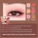 Butterfly Shape Eyeshadow Palette Matte Shimmer Glitter Ultra-Blendable Eye Shadow Pallet | Blendable Natural 6 Colors Eyeshadow Cosmetics Gift Kit Greatideal Crimson Rose Color - Buy Online on GoSupps.com