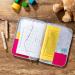 Luxdag U-Magazine Case with Zipper - Felt Organizer for Children's Exam Booklet & Vaccination Pass - Perfect Gift for Expectant Mothers - Light Gray & Pink Bear & Bunny Motif - Buy Online on GoSupps.com