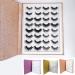 16 Pairs Eyelash Storage Book | Makeup Display Test Box | Glitter Paper False Eyelashes Protector | Ideal Gift for Moms & Girlfriends - Buy Online on GoSupps.com
