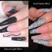 Reflective Glitter Gel Nail Polish 5ml Sparkling Black Gel Liner Polish Shimmer Diamond Soak Off UV Gel Nail Varnish Glitter Nail Gel Manicure for Party Holiday Home Use (R07) - Buy Online on GoSupps.com