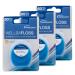 Wellsamed dental floss in a 50m dispenser for thorough interdental cleaning (tasteless 3 pieces)