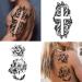 Yazhiji Large Sexy Flowers Collection 40 Sheets Waterproof Temporary Tattoos for Women - Buy Online on GoSupps.com