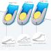 AOXIANG 3 Pack Gel Height Increase Insoles - Unisex Invisible Shoe Lifts with 3 Height Options for Men & Women - Buy Online on GoSupps.com