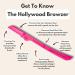 Hollywood Browzer Eyebrow Razor - Facial Hair Remover for Women | Dermaplaning Tool with Protective Pouch | Pink Sapphire - Buy Online on GoSupps.com