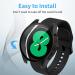 NANW Hard PC Case + Tempered Glass for Samsung Galaxy Watch 5/4 40mm - Protective Cover in Black/Midnight Blue/Green/Clear - Buy Online on GoSupps.com