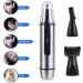 KouRy Portable Ear and Nose Hair Trimmer - Professional Painless Eyebrow & Facial Clipper for Men and Women Battery-Operated IPX7 Waterproof Dual Edge Blades - Buy Online on GoSupps.com