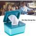 Wipes Dispenser Baby Wipes Case with Lid Removable Portable Wet Wipe Pouch Baby Holders Wipes Freshh Easy Open and Close Non-Slip Wipes Dispenser Secure Lid Keeps Wipes Freshh for Home Blue - Buy Online on GoSupps.com
