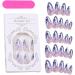 Bexdug Almond Press on Nails Medium Acrylic Fake Nails Almond Shape False Nails Full Rhombus Crystal Fake Nail Kit in 12 Sizes with Glue for Home or Salon - Buy Online on GoSupps.com