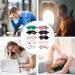 Healifty Silk Sleeping Eye Mask 10pcs - Comfortable Eye Covers for Better Sleep - Elastic Band, Travel-friendly - Random Color - Buy Online on GoSupps.com