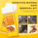 Honey Wax Roll-On Waxing Kit with Warmer, 2 Cartridges, 100 Wax Strips - Black | Hair Removal for Sensitive Skin - Buy Online on GoSupps.com