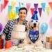 Dog Birthday Hat Dog Party Hat with Bow Tie Collar and Gold Number Dog Birthday Bandana Hat Bow Tie Set Reusable Dog Cats Birthday Cap for Pet Puppy Cat Birthday Party Decorations (Blue) - Buy Online on GoSupps.com