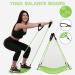 EMAIS Balance Board with Resistance Bands for Adults - Core Workout Yoga Board for Dancers & Athletes - Green - Buy Online on GoSupps.com