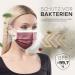 HARD 50 Disposable Face Masks | Made in Germany | CE Certified | Triple Layer Filtration | Elastic Earloops | Adults - Bordeaux (50 Pack) - Buy Online on GoSupps.com