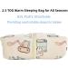 Chilsuessy Winter Baby Sleeping Bag with Feet 2.5 TOG | 100% Cotton Toddler Wearable Blanket | Cartoon Excavator Design | 90cm/3-4 Years - Buy Online on GoSupps.com