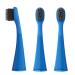BURSTkids Electric Toothbrush Replacement Heads - Charcoal-Infused, Soft Bristles for Deep Clean, Stain Removal, Healthy Smile and Fresh Breath, 3PK, Blue