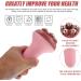 Frcolor 2PC Roller Massage Tools - Handheld Muscle Massager for Back & Face - Perfect for Cyclists - 14.5x7.5CM - Pink - Buy Online on GoSupps.com