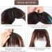 Clip In Bangs & Fringe Real Hair Extensions | Light & Dark Brown - Perfect for Women - Buy Online on GoSupps.com