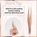 Precision Pointed Tweezers for Ingrown Hair, Splinters, Ticks & Glass Removal - Rose Gold, Ideal for Facial & Eyebrow Hair - Buy Online on GoSupps.com