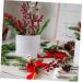 HOMSFOU 48 Pcs Artificial Red Berry Stem Xmas Winter Twig Red Berry Branch Red Berry Decor Red Berry Stems Artificial Branches Flower Arrangement Decorations Small Fruit Christmas Pvc - Buy Online on GoSupps.com