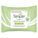 Simple Sensitive Skin Experts Kind To Skin Cleansing Facial Wipes, Waterproof Mascara Remover, Even Softer, 25 Count, (4 Pack) 25 Count (Pack of 4)
