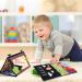 Dr. Rapeti Tummy Time Floor Mirror for Baby - Black and White High Contrast Baby Toy with Cloth Book and Teethers - Washable and Non-Toxic - Buy Online on GoSupps.com