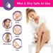 2-in-1 Rechargeable Facial Hair Removal Device for Women - Eyebrow Trimmer & Shaver with Light - Ideal for Peach Fuzz, Lips, and Arms by MAYYAD - Buy Online on GoSupps.com