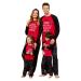 PATPAT Family Matching Christmas Pajamas Tree Snowflake and Letters Print Sleepwear Long-sleeve Pajamas Sets Family Xmas Outfits Men XXL Red