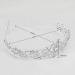 Silver Crystal Rhinestone Tiara for Women - Ideal for Wedding, Prom, Birthday Parties - Princess Crown Headband with Comb - Buy Online on GoSupps.com