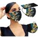 Adults Black Disposable_Face_Masks_Butterflies_Printed_Face_Cover Non-Woven Fabric Comfotable for Outdoor Daily Protction - Buy Online on GoSupps.com