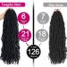 Youngther 24 Inch Faux Locs Crochet Hair 6-Pack - Pre-looped Synthetic Braiding Hair for Black Women (1B) - Buy Online on GoSupps.com