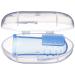 Baby Finger Toothbrush with Case | Silicone Gum Massager Teether for Babies 3 Months+ | Blue - Buy Online on GoSupps.com