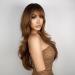 Nayasa Light Brown Wig for Women with Bangs | 24 Ombre Brown Synthetic Wig for Daily & Party Use - Buy Online on GoSupps.com