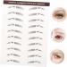 Mipcase 6pcs Eyebrow Stickers Water Proof Stickers Hair Eyebrow Imitation Eyebrow Sticker 6d Bionic Tool 6X1X0.1CM Brown - Buy Online on GoSupps.com