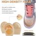 Shoe Inserts for Women - 3 Pairs Reusable Ball of Foot Cushions for Heel Pain Relief - Adjustable Heel Pads for Oversized Shoes in Round Apricot - Buy Online on GoSupps.com
