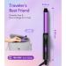 Travel Size Curling Iron - Dual Voltage Mini Curler for Short Hair | 3/4 Inch Ceramic Hair Curler with Keratin & Argan Oil | Ideal Travel Hair Styling Tool - Buy Online on GoSupps.com