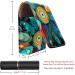 Premium Leather Lipstick Case & Organizer with Mirror - Mini Colorful Peacock Feather Holder - Buy Online on GoSupps.com