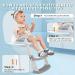 Potty Training Seat with Step Stool Ladder - Gentle Monster Toddler Toilet for Boys Girls - Foldable & Comfortable Chair with Anti-Slip Pad (Grey) - Buy Online on GoSupps.com