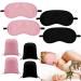 8 Pcs Castor Oil Pack for Eye with Storage Bags Flannel Cotton Reusable Organic Sleep Mask Comfort Castor Oil Eye Mask Washable Castor Oil Packs Kit 2 Colors Castor Oil Not Included