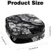 Black & White Branch Tree Women's Portable Period Bag | Napkin Storage Menstrual Cup Pocket & Breastfeeding Pillow Holder for Teens & Girls - Buy Online on GoSupps.com