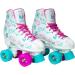 Epic Frost High-Top Quad Roller Skates w/ 2 Pairs of Laces - Children's US Kid 3/EU 18 (Pink & Blue) - Buy Online on GoSupps.com