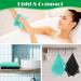 Windspeed 2Pcs African Body Exfoliating Net Bathing Sponge for Deep Cleaning | Skin Smoother for Men & Women | Shower Essential (80x30cm, Black+Green) - Buy Online on GoSupps.com