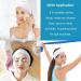 White Elastic Terry Cloth Spa Headband 8 Pack - Facial Head Wrap with Magic Tape | Washable Makeup Headband - Buy Online on GoSupps.com