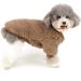 Zunea Winter Coat for Small Dogs - Fleece Warm Dog Sweater & Jacket for Puppies Chihuahuas Cats - Stylish Brown XX-Large (1 Pack) - Buy Online on GoSupps.com