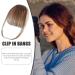 Bang Clip in Hair Extensions | French Bangs Clip on Hair Bangs Extensions - French Bangs Clip on Fake Fringe Stylish Natural Color Fringe Hairpieces for Girls Women brown - Buy Online on GoSupps.com