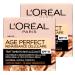 L'Oreal Paris L'Or al Paris Age Perfect Renaissance Cellular Revitalizing Face Cream with Black Truffle and Black Tea Illuminating Smoothing Toning Sun Protection SPF 15 for Mature Skin - 2 x 50 ml Jars